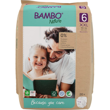 Pañales BAMBO NATURE Talla 6 ( 20 uds)