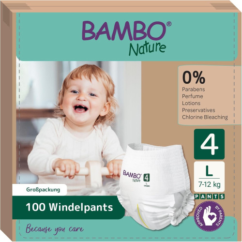Pañales Pants entrenamiento BAMBO NATURE Talla 4 ( 20 uds)