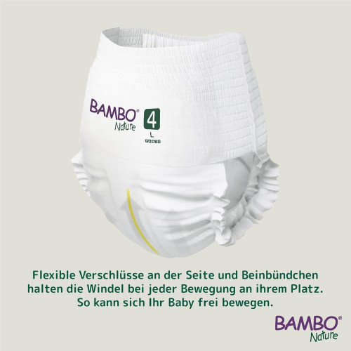 Pañales Pants entrenamiento BAMBO NATURE Talla 6 (18 uds)