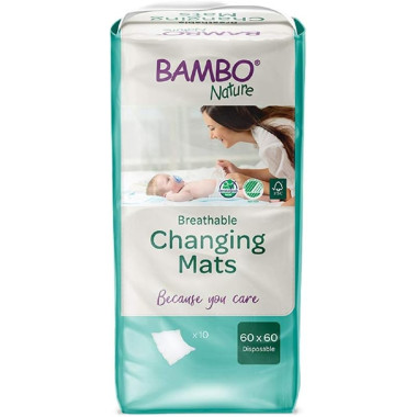 Cambiadores Bambo Nature 60x60 (10 uds)