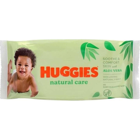 Toallitas con Aloe Vera ,Natural Care (10 x56) uds. Huggies