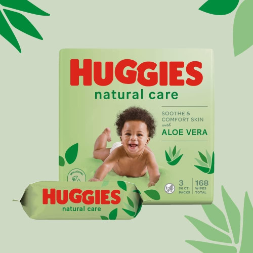 Toallitas con Aloe Vera ,Natural Care (10 x56) uds. Huggies