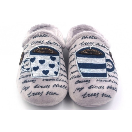 Zapatillas de casa “Suatex”. Garzón (Gris Perla)