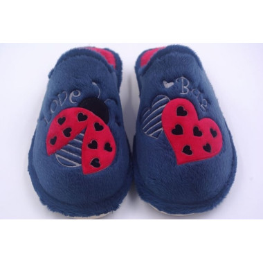 Zapatillas de casa “Montlis”.  Garzón (Marino-Rojo)