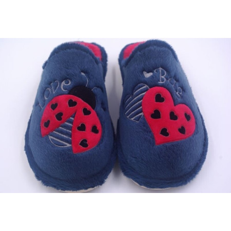 Zapatillas de casa “Montlis”.  Garzón (Marino-Rojo)