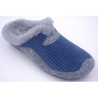 Zapatillas de casa Garzón “Farm” (Indigo-Gris Oscuro)