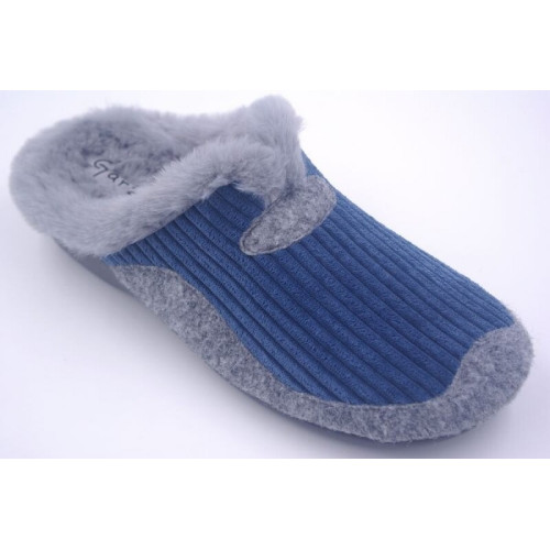 Zapatillas de casa Garzón “Farm” (Indigo-Gris Oscuro)