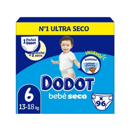 Pañales Dodot Talla 6 Bebé-Seco 【 OFERTA 】