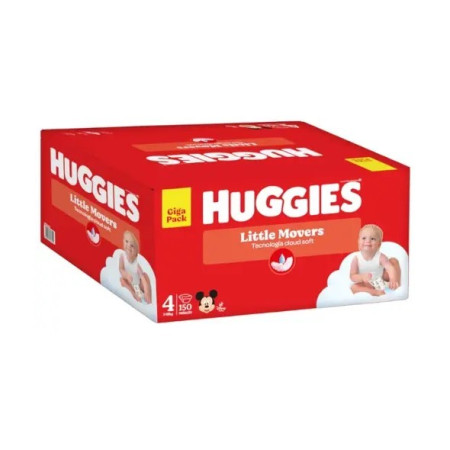 Pañales Huggies Little Movers Talla 4 (7-18 kg)