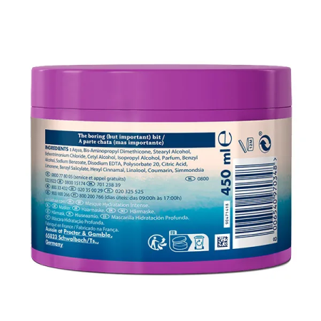 Mascarilla para el pelo Deep hydration 450 ml. Aussie