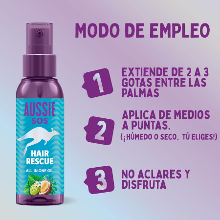 Aceite Capilar SOS Aceite Hair Rescue 100 ml | Nutrición y Control del Frizz