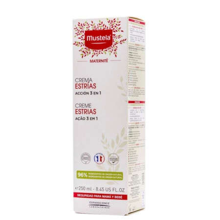 Crema estrías 3 en 1 ,250 ml . Mustela