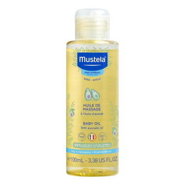 Aceite de masaje con aguacate 100ml Mustela | Hidratación bebé