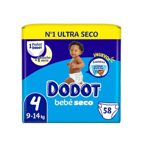 Pañales Dodot Talla 4 Bebé-Seco 【 OFERTA 】 116 Unidades