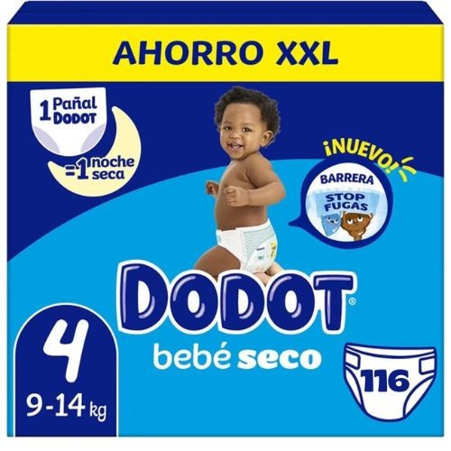 Pañales Dodot Talla 4 Bebé-Seco 【 OFERTA 】 116 Unidades