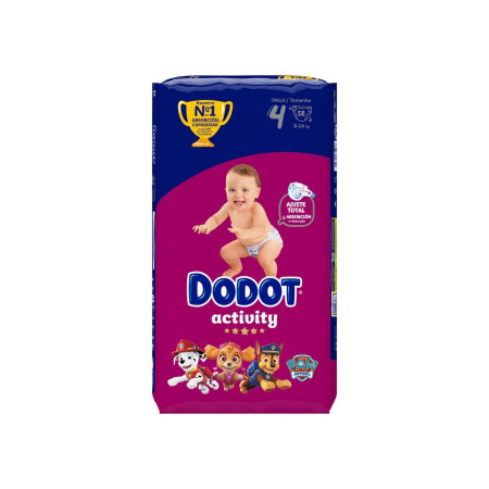 Dodot Activity Talla 4  (9 - 15 kg) 【 OFERTA 】 48 Uds.