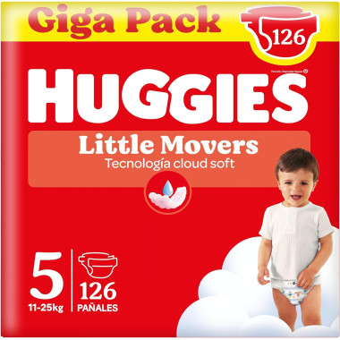 Compra Pañales Huggies Little Movers Talla 5