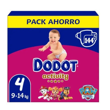 Dodot Box Activity Talla 4 (144Uds) (9-14 kg)