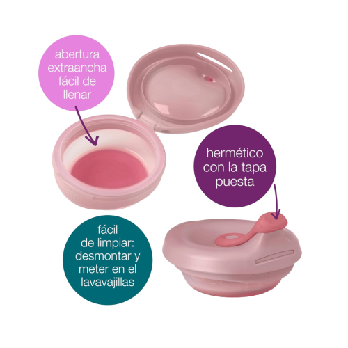 Dispensador para purés reutilizable Fill + Feed B.Box - Blush | Más Pañales
