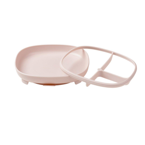 Plato 2 en 1 con ventosa y compartimentos extraíbles B.Box - Blush | Más Pañales