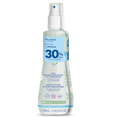 Duplo Agua para peinar refrescante 200ml +200ml. Mustela