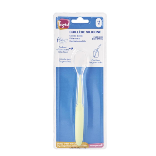 Cuchara Blanda de Silicona Tigex 4m+ | Más pañales