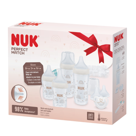 Starter Set NUK "Perfect Match Arcoíris" | Más Pañales