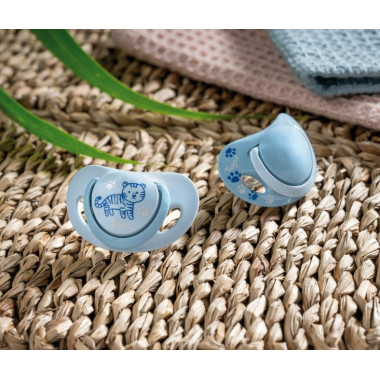 2 Chupetes Smart T3 18-36m de Silicona Tigex | Más Pañales