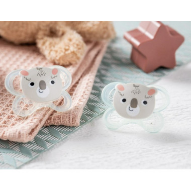 2 Chupetes Soft Touch Friends T1 0-6m Tigex  | Más Pañales