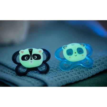 2 Chupetes Soft Touch Friends Noche Tigex| Más Pañales