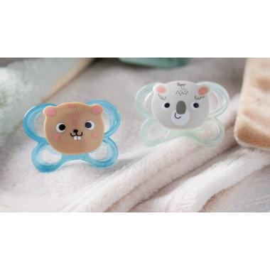 2 Chupetes Tigex Soft Touch T2 6-18m | Más Pañales