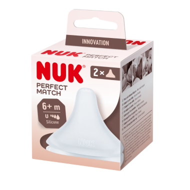 Tetina Universal NUK Silicona 6m+ (Pack 2) | Más Pañales