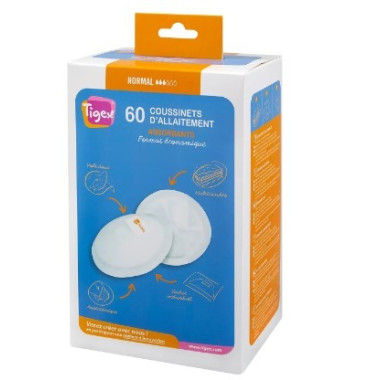 Discos Lactancia Materna Tigex (60 uds) | Más Pañales