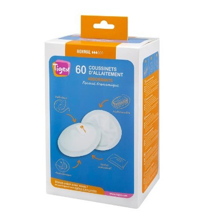 Discos Lactancia Materna Tigex (60 uds) | Más Pañales