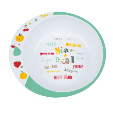 Plato Tigex Ñam Ñam 6m+ Apto Microondas y Lavavajillas| Más pañales