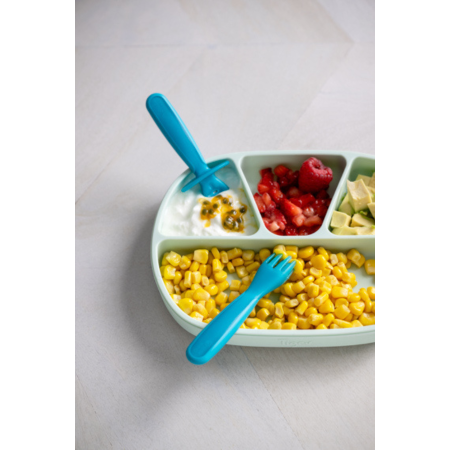 Set de Cubiertos de Aprendizaje Tigex 6m+ (Tenedor + Cuchara)| Más pañales