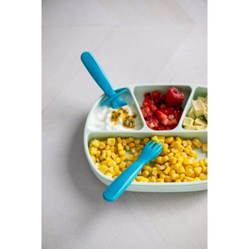 Set de Cubiertos de Aprendizaje Tigex 6m+ (Tenedor + Cuchara)| Más pañales