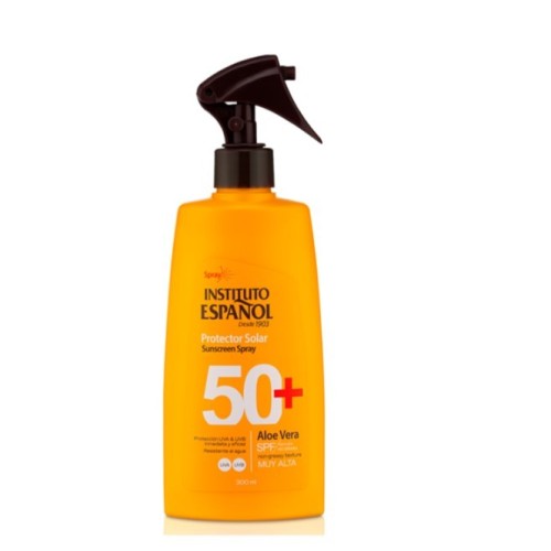 Protector solar SPF50+ Aloe vera (300 ml). Instituto Español