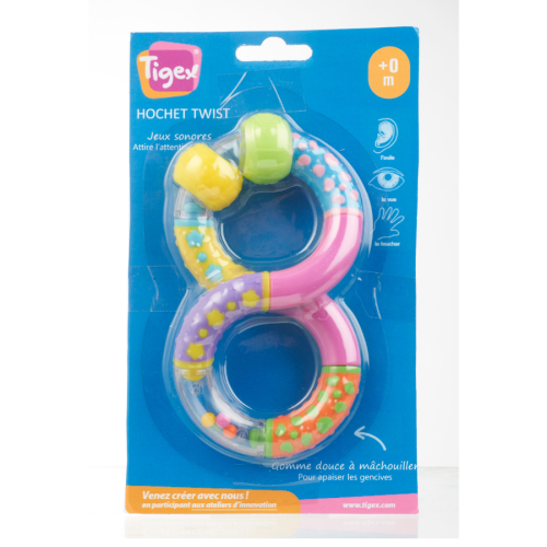 Sonajero Twist 3m+ Tigex | Más Pañales