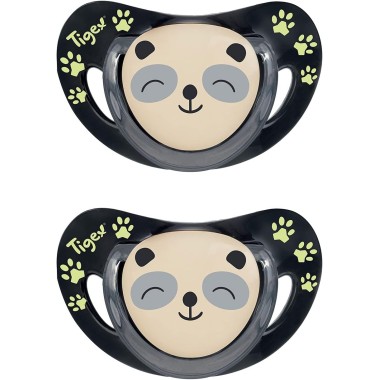 2 Chupetes Smart night physio Silicona. Tigex