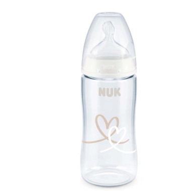 Biberón First Choice control temperatura, silicona T. Flow Control (6-18) 300ml.Nuk