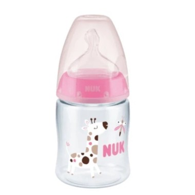 Biberón First Choice Silicona control de temperatura T.M(0-6) 150 ml. Nuk