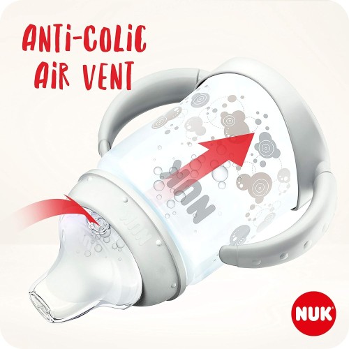 Biberón Entrena NUK First Choice+ 150ml  Control Térmico y Tetina Silicona | Más Pañales