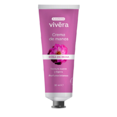 Acofarma Vivera Crema de Manos Rosa de India 30ml | Más Pañales