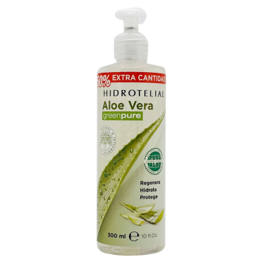 Hidrotelial Gel Aloe Vera Puro Green 300ml | Más Pañales