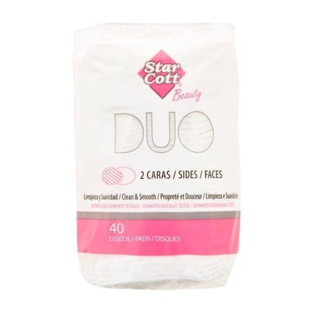 Discos desmaquillantes de algodón doble cara ovalados (5x40ud) Star Cott