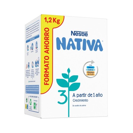 Leche Crecimiento NATIVA 3, Nestlé 1200g