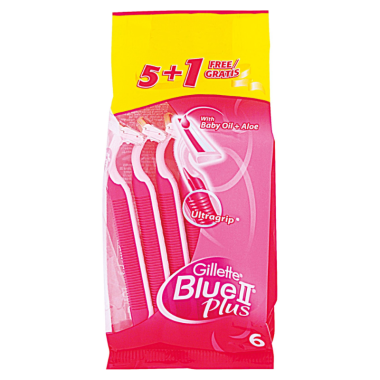 Maquinilla Desechable Blue II Plus 5 U | Gillette | Más Pañales