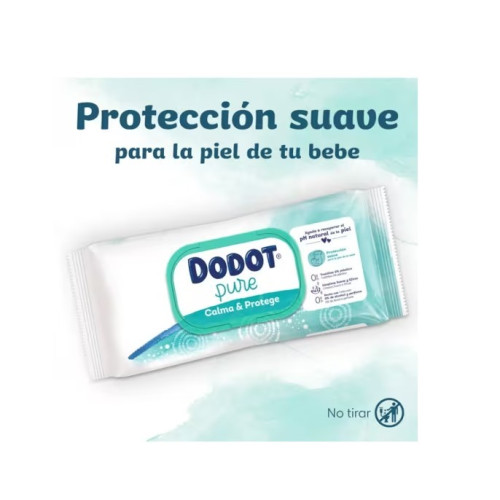 Toallitas Dodot Aqua Pure calma&protege Pack de 3 x46