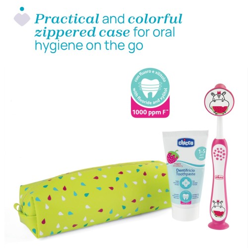 Set Dental Rosa Hipo36m+. Chicco